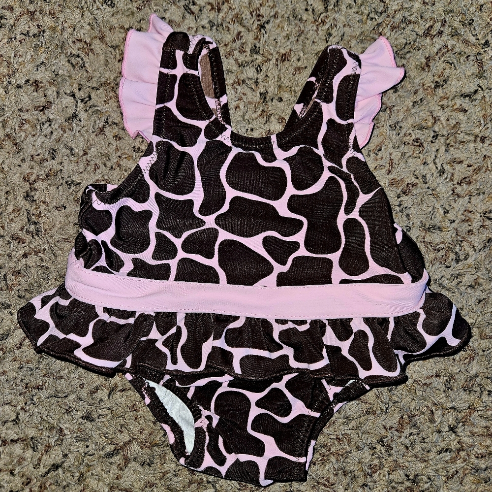 Place Giraffe Print Baby Swimsuit | 3-6